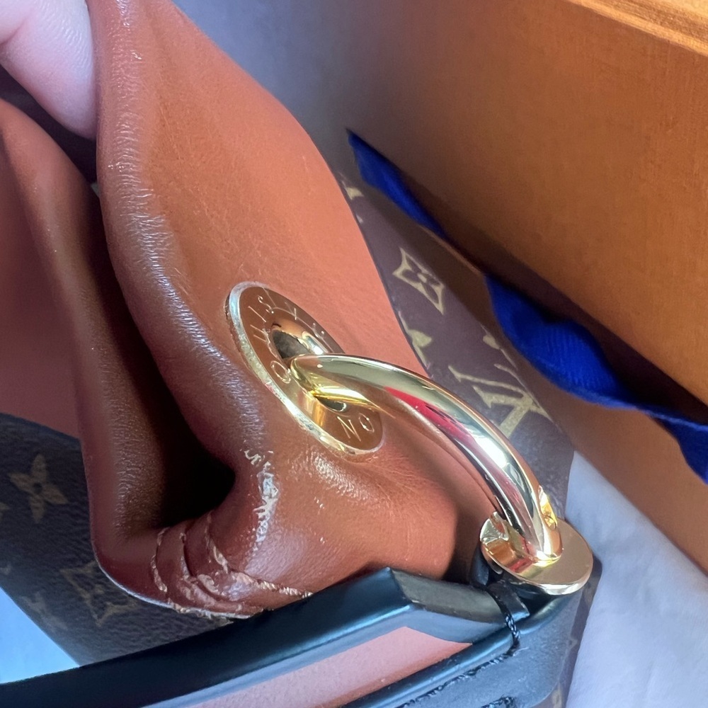 Louis Vuitton GM TUILERIES BESACE HOBO Monogram Camel Leather Shoulder Tote Bag - Picture 9 of 14